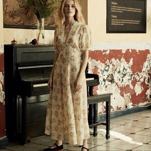 RARE DOEN Wisteria Dress Orchard Botanical Size M